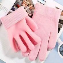 1 Pair Gel SPA Moisturizing Care Gloves, Reusable Hand Mask Gloves, Moisturizing Repairing Dry Cracked Hand Care Gloves - Pink - View 5