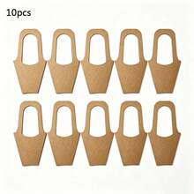 10pcs Fashion Rose Display Box With Kraft Paper Flower Holder, Suitable For Weddings, Anniversaries And Special Events - A - View 7