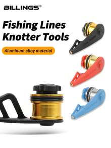 BILLINGS Knotter Fishing GT Knotting Tool, Suitable For 0.3-3.0 PE Fishing Line, Aluminum Alloy Material, Streamlined Anti-Tangle Design - Multicolor - View 1