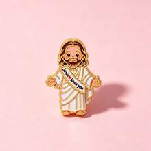 Jesus Loves You Lapel Pin , Cute Cartoon Jesus Enamel Pins And Brooches Badge Pins For Backpacks Bags Backpack Cool Decoration Friend For Gifts - Multicolor - View 3