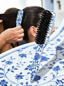 5/1pc Comb Set, Unisex Smooth Back Comb, Plastic Hair Brush/Beard Brush, Styling Comb, Unscented Hairdressing Comb, Edge Control Comb, Wide Horse Tail Design With Wide Pointed Tail Back Comb And Detangling Comb, Convenient For Parting, Styling, Polishing And Smoothing Hair, Creating Smooth Frizz-Free Hairstyle, Suitable For Men And Women, Recommended As Christmas Gift - Multicolor - View 3