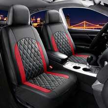 4PCS/9PCS Universal Car Seat Cover Set - Optional Front 2 Seats Or Full 5 Seats, Diamond Quilted Faux Leather With Non-Slip Backing, Easy Installation; Suitable For Sedan, SUV And Pickup Truck; Car Interior Protection Kit And Accessories. - Seat Covers - View 4