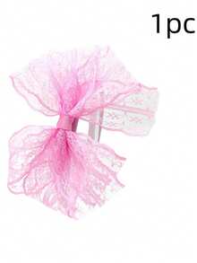 1pc Women's Lace Bow Headband Hair Accessory, Suitable For Halloween And Various Holiday Theme Party Costume Props And Daily Dress-Up Accessories - Multicolor - View 11