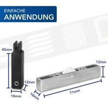 Castors Roller Set for Insect Screen Sliding Door T6100201- - B - Übersicht 5