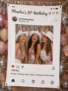 Personalized Selfie Photo Frame Prop, Customized Wedding Style Photo Frame, Can Add Name, Logo, Text, Suitable For Weddings, Graduation Ceremonies, Birthday Parties, Party Decorations And Photo Booth Props, Large Event Selfie Frame, Suitable For Wedding Parties, Wedding Showers, Baby Showers And Celebration Event Decorations, Fun Interactive Party Photo Signs And Gifts. - Multicolor - View 6