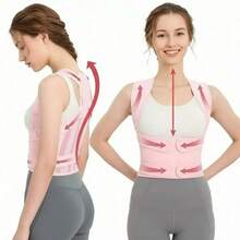 High Compression Full Body Shaper For Women Adjustable Clasps Butt Lifter Tummy Control Slimming Shapewear Corset Girdle - Pink - View 2