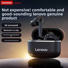 Lenovo EA230 Wireless Earbuds, Clear Sound Quality Calls, Sports Earbuds, Compatible With Phones, Laptops, Tablets, Low Latency, Original Bluetooth Earphones - Moon Rock White - View 6