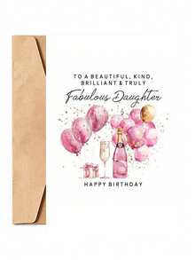 Daughter Birthday Card, Perfect Daughter Birthday Card, Birthday Gift For Daughter, Daughter Birthday, Daughter Card, Fun Birthday Card From Parents To Daughter - Multicolor - View 11