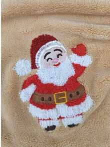 5/2/1pc 13.8*29.5 Inch Hanging Coral Fleece Towel, Christmas Gift, Embroidered Reindeer Tree Pattern, Super Soft Absorbent Quick Dry Face Towel, Hair Wrap, Shower, Makeup Removal, Christmas Bathroom Home Decor - Multicolor - View 9