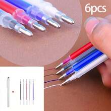 Heat Erasable Fabric Marker Set, Multi-Color Fabric Disappearing Ink Pens, Designed For Quilting, Sewing, Garment Making And Cutting, Tailor's Fine Chalk Pens, Essential Quilting Tools, Streamlined Pen Body Design, Replaceable Fabric Markers - Sewing Marking Pen - View 13