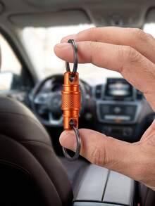 MIYIN Aluminum Alloy Quick Release Keychain, 360° Swivel Detachable Key Ring With Anti‑Slip Texture, Practical Key Pendant Accessory For Home And Car Keys - Multicolor - View 11