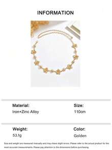 2/1pc Elegant Floral Waist Chain, Fashionable Minimalist, Multi-Functional Body Chain, Suitable For Beach, Travel, Daily, Party, Holiday And Any Occasion For Women - Multi-color - View 7