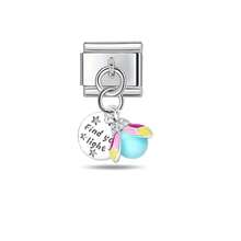 Elegant Single-Section Module With Italian Bracelet Pendant DIY Jewelry Making Kit, 306 Stainless Steel Single Pendant Airplane-Heart Lock And Flower Butterfly Multi-Function Jewelry Pieces Suitable For Everyone To Create Fashionable Bracelets And Other Personalized Creative Jewelry - Multicolor - View 16