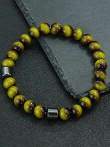 diffone Fashion Handmade 8MM Natural Stone Beaded Bracelet Charms Men Armband Cool Yoga Meditation Jewelry - 8mm Beaded Bracelet - View 7