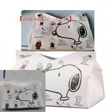 1pc Cute Snoopy Tissue Box, Home Living Room Bedroom Paper Box, Multi-Functional Storage Napkin Holder, Stationery Supplies, Valentine's Day Gift, Halloween Gift (Random Style) - Multicolor - View 7