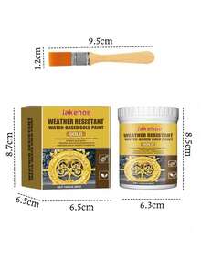 Weather-Resistant Metal Paint, Water-Based Decorative Gold Roman Column Paint, Outdoor Gold Leaf Paint, Suitable For Various New And Old Styles, Perfect Gift For Family And Friends, Halloween, Christmas, Water-Based Gold Paint, Outdoor Fence Decorative Gold Paint, Bright Gold Paint, Water-Based Gold Paint. It Has Strong Toughness, Good Adhesion, Enhanced Product Strength, Good Flowability And Coating Performance. - Multiple Styles - View 12