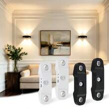 1pc 3-Color/RGB Multi-Color Cat Eye Dual Pupil Motion Sensor Night Light, Magnetic Wall Lamp, Makeup Light, Cat Eye Design Wall Lamp (500mAh) - Beraneka warna - View 2