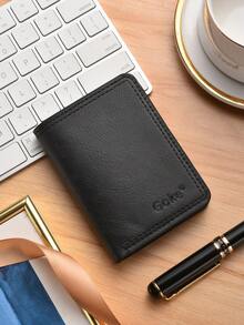 Men's Ultra-Thin Mini Wallet Card Holder, Multi-Function Driver's License Sleeve, Multi-Slot ID Card Holder - Black - View 3