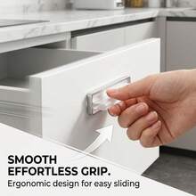 4/8pcs Silicone Door Handles - Soft Touch Pulls, Suitable For Cabinets, Drawers And Furniture - Clear - View 5