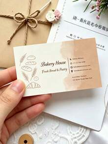 10/100/200/500pcs Custom Business Cards, Double-Sided Printed Cards, Optional Laminated Cards, Upload Your Design, Customize Images, Personalized Cards, Custom Nail And Hair Salon Cards, Personal Business Cards, Commercial Store Cards - Multicolor - View 5