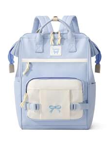 Myco Women's Fashion Solid Color Backpack, Lightweight And Durable, Suitable For Sports, Travel And Commuting, With Laptop Compartment - Multicolor - View 11