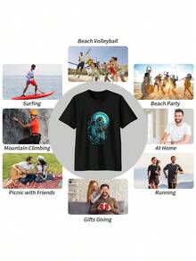 Men T-Shirts - Black - View 3