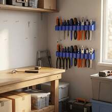 Wall‑Mounted Tool Storage Rack With Multi‑Slot And Stable Buckle Design, For Storing Pliers, Screwdrivers And Various Maintenance Tools, Suitable For Wall‑Mount Arrangement In Workshops, Garages And Home Tool Rooms To Organize All Kinds Of Manual - View 2