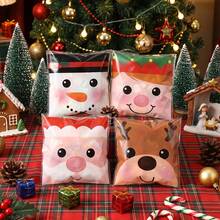 150/100pcs Multi-Color Christmas Gift Bags, Suitable For Christmas Party Decoration, Cellophane Packaging Bags With Santa Claus, Snowman, Reindeer Patterns, PP Plastic Bags, Can Hold Candy Canes And Candies, Small Size (Random Style) - View 9