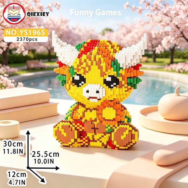 Cute Personalized Multi-Color Animal Series Collection, 800+ To 2300+ Pieces, Creative Room Decor, Desktop Ornament, Stress Relief Toy, Halloween Gift, Birthday Gift, Christmas Gift, Graduation Gift, Best Friend Gift, Couple Gift, New Year Gift, Suitable For Everyone