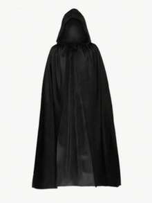 1件成人半透明針織連帽披風，單層化裝服，適用化妝舞會、女巫、女巫師、惡魔，適合萬聖節 - 彩色 - 查看 18