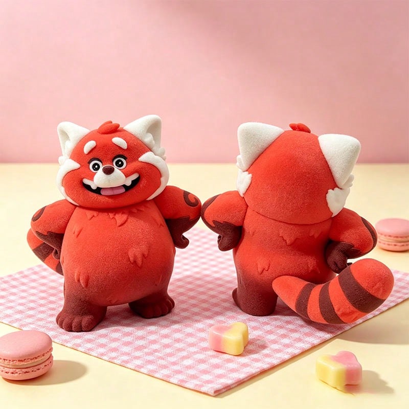 Miniso Disney Pixar Turning Red Series Smiling‑Theme Collectible Figure, Fine Cartoon Character Model, Desktop Display Ornament, Nice Collectible Present For Anime Enthusiasts (1PC) - Ornament - View 1