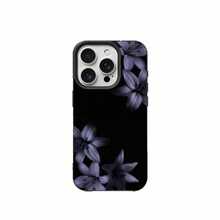 1pc TPU Material Cold Purple Dark Tone Lily Pattern Phone Case Compatible With IPhone 17 Pro Max/17/16 Pro Max/15/13/12/11/ S20 FE/A15/S24/A55/ Note 11/Note 12/Note 13 Pro Full Coverage Anti-Drop Soft Shell Protective Cover - Black - View 5
