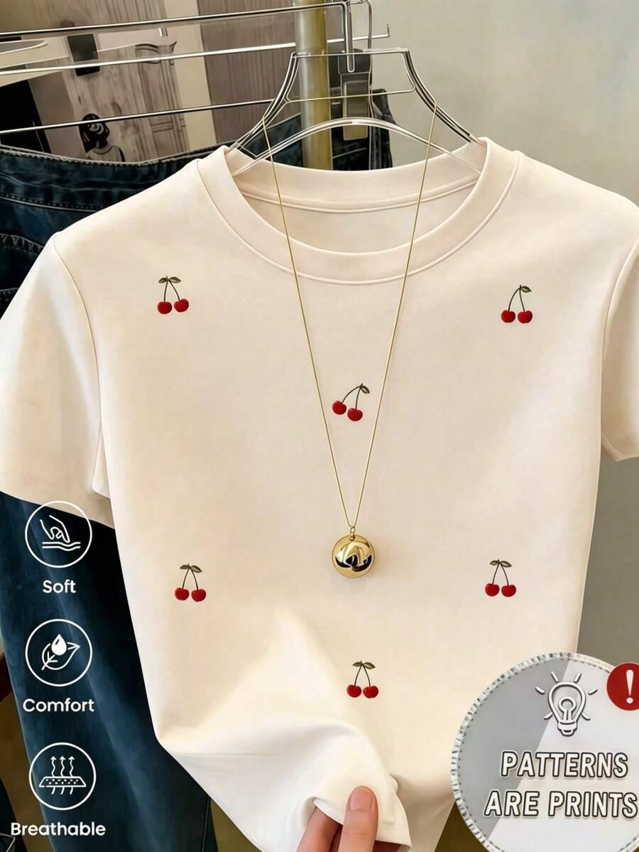 Women T-Shirts - Apricot - View 1