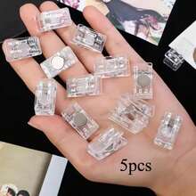 1/3/5/10/15PCS [Klip Magnet] Klip Magnet Akrilik Transparan | Klip Memo Kulkas Multifungsi, Sempurna untuk Papan Tulis Kantor, Lemari Penyimpanan, Mesin Pencuci Piring, dan Dekorasi Rumah, Hadiah Hari Valentine yang Ideal. Klip Memo | Desain Menarik | Plastik Tahan Lama - Beraneka warna - View 12