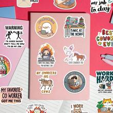 SCXXBSW 50pcs Interesting Work Stickers, Cool Anime Decorative Stickers, Classic Gift Decorations, Great Value Cute Cartoon Stickers, Waterproof And Durable, Phone Case Decorations, Can Be Applied To Laptops, The Preferred Gift For Holidays. - Multicolor - View 7