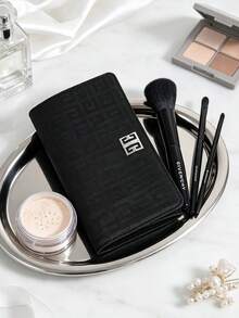 GIVENCHY Makeup Brush Set With Printed Brush Pouch, 3 Pieces, Portable And Durable, Suitable For Travel, With Brand Logo Design, Soft Brush Hair, For Personal Use And Gift Giving, GIVENCHY‑GIFT‑15/16 - Black - View 8