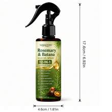 YANYUTONG 12 In 1 Batana And Rosemary Hair Care Essential Oil Spray Strengthens Hair, Deeply Moisturizes Hair, Smoothes Dry And Rough Hair, Prevents Bifurcation, And Improves Luster. Fluffy Control Solution, Preferred For Daily Hair Care Products - Oil Control - View 10