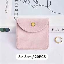 2pcs/5pcs/10pcs/20pcs/50pcs Velvet Jewelry Packaging Bags Soft Velvet Gift Bags For Rings Earrings Bracelets Necklaces Storage Bags Wedding Guest Candy Bags Gift Bags - Velvet Jewelry Pouch - View 20