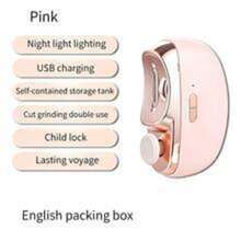 Automatic Electric Nail Clipper, USB Rechargeable 2-In-1 Nail Trimmer And Polisher, With LED Night Light, Child Lock Nail Clipper, Suitable For Children And Adults, Built-In Nail Debris Storage, Portable Manicure Tool - Multicolor - View 13