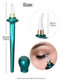 3PCS/2PCS/1PC Easy No-Skip Eyeliner Silicone Eyeliner Brush, Makeup Brushes, Spoolie, Lash Tech Supplies, Angled Eyeliner Brush, Suitable For Beginners, Bedroom, Vanity, Travel, Oil-Resistant Essential - Multicolor - View 2