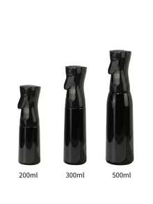 200/300/500ml Continuous Spray Bottle - Ultra-Fine Mist Spray Bottle, Refillable, Suitable For Hair Salon, Plants And Cleaning - Black - View 11