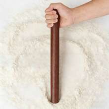 Household Solid Wood Rolling Pin, Extra Long 40cm Round Head Dough Roller, Bun And Dumpling Skin Pressing Tool, Uncoated Natural Wood Rolling Pin - View 7