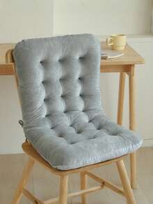 1pc New Double-Sided Chair Cushion Pad, All-Season Integrated Seat And Backrest Cushion, Long-Sitting Butt Cushion, Window Sill Cushion, Seat Cushion With Backrest - Cushion - View 4