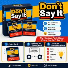Don't Say It Forbidden Word Guessing Card Game, Interactive Tabletop Game For Friends Gathering, Family Party Game Night, Multiplayer Challenge Puzzle Card Game, Adult Social Entertainment Game - Multicolor - View 6