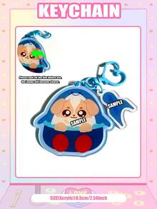 Cute GMMTV Chibi BL Acrylic Keychain & Bag Charm Gift, Double-Sided Print Lightweight Durable Backpack Pendant Accessory, Keyring For Car Keys Earphone Case. - Multicolor - View 16