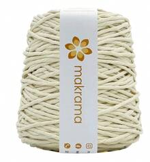 Hilaza De Algodón Una Hebra Para Macramé 4 Mm 1 Kg Color Beige - Beige - Ver 2
