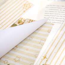 1 Korean Theme Roaming Guide Strip Material Paper Simple Grid Horizontal Line Message Notebook Account Collage Material Paper Christmas Sticker Christmas Decoration Handmade Material Sticker Scrapbook Paper - A - View 4