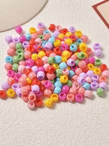80/100/200pcs Women's Cute Cartoon Bean Hair Clips, Dreadlock Hair Clips - Multicolor - View 11