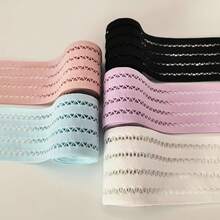 4 Yards/157 Inches High Quality Durable Elastic Band, 6cm/2.36 Inches Sewing Line, Suitable For Clothing And Handicrafts, Ideal Choice For Clothing Waistbands And Shoe/Hat Decorations - Multicolor - View 6
