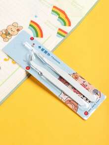 5/1 Set Tweezers, Colorful Scrapbook Stickers And Washi Tape, Multi-Function Stationery Organizer, DIY Diary Photo Album, School Supplies, Back To School Essentials, Suitable For Stickers, Scrapbooking, Eyelash Decoration, Jewelry Making, Model Making And More - A - View 15